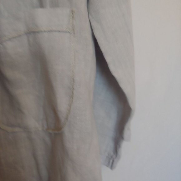 Tempo Paris made in Paris Italy. Linen waterfall lagonlook kimono Size small - Picture 13 of 16